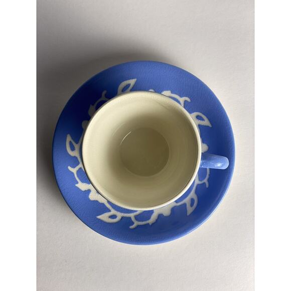 Vintage Cameoware Harker Pottery USA Demi Cup and Saucer c-3.5”x 2” s-5”t - Picture 6 of 13